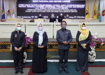 Pemprov Lampung Apresiasi DPRD atas Disetujuinya RPJMD Tahun 2019-2024 Menjadi Perda