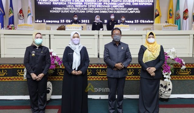 Pemprov Lampung Apresiasi DPRD atas Disetujuinya RPJMD Tahun 2019-2024 Menjadi Perda