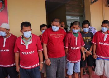 Operasi Pekat , Polda Lampung Jaring 101 Tersangka Kasus Perjudian