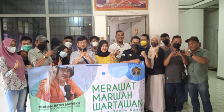 Calon Ketua PWI Lampung HBM Road Show Ke Forwako