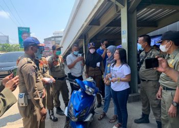 Satpol PP Lampung Lakukan Penegakkan Prokes Di 15 Kabupaten/Kota