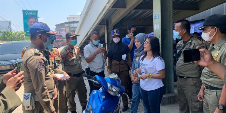 Satpol PP Lampung Lakukan Penegakkan Prokes Di 15 Kabupaten/Kota