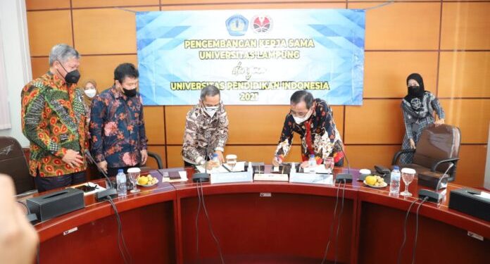 Rektor Beserta Jajaran Kunjungi UPI Bahas Kerja Sama