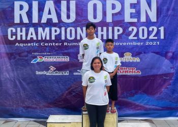 Dua Perenang Rafflesia Swimming Club Raih Tujuh Medali Emas di Kejuaraan Renang Riau Open