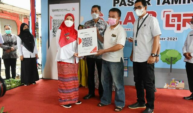 Pasar Tamin Jadi Piloting Pembayaran Digital QRIS di Bandar Lampung