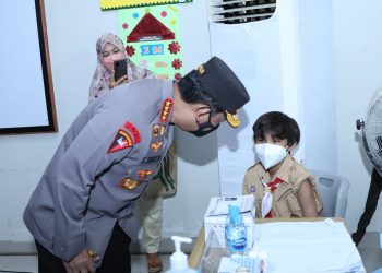 Launching Vaksinasi Merdeka Anak, Kapolri: Upaya Menjaga Generasi Penerus Bangsa