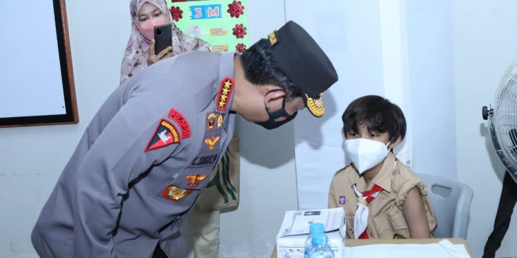 Launching Vaksinasi Merdeka Anak, Kapolri: Upaya Menjaga Generasi Penerus Bangsa