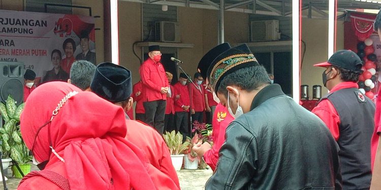 HUT PDIP ke 49, Ketua PDIP Provinsi Lampung Ajak Kader Bergotong Royong Menghadapi Pandemi Covid 19