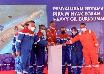 Pertamina Sukses Uji Coba Penyaluran Minyak Pertama Proyek Pipa Rokan