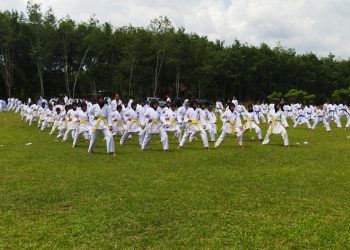 500 Karateka Inkado Ikuti Ujian Kenaikan Tingkat di Ponpes Al Fatah Natar