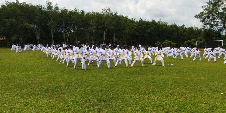 500 Karateka Inkado Ikuti Ujian Kenaikan Tingkat di Ponpes Al Fatah Natar