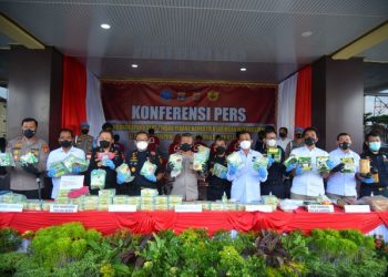 Polda Lampung Ungkap Sindikat Narkoba Jaringan Thailand – Indonesia