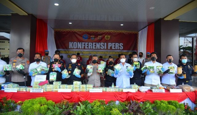 Polda Lampung Ungkap Sindikat Narkoba Jaringan Thailand – Indonesia