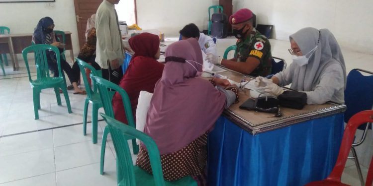 Puslatpurmar 8 Teluk Ratai Dukung Optimalisasi Pelaksanaan Vaksin Covid -19 di Lampung