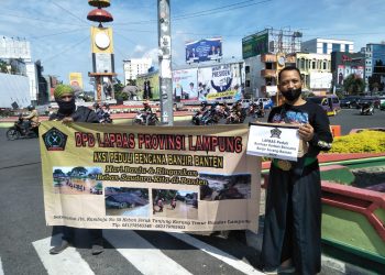 Laskar Pendekar Banten Sejati Lampung Galang Dana Banjir Banten