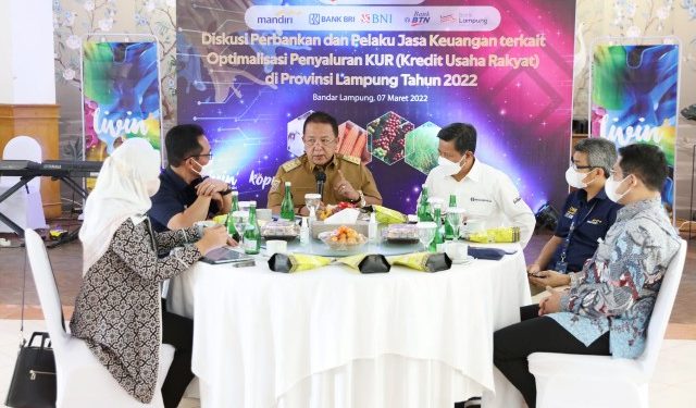 Gubernur Arinal Bahas Penyaluran KUR Bersama Perbankan dan Pelaku Jasa Keuangan