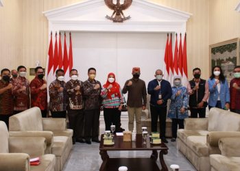 Walikota Bandar Lampung Eva Dwiana dan Walikota Bogor Bima Arya Bahas Persiapan APEKSI