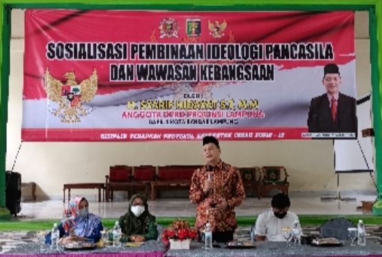 Syarif Hidayat Sosialisasikan Pembinaan Ideologi Pancasila dan Wawasan Kebangsaan di MAN 2 Garuntang
