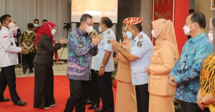 Sekdaprov Fahrizal Darminto Hadiri Sertijab Kepala Kantor Wilayah Kemenkumham Lampung