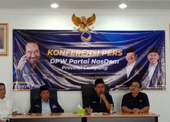 Pelantikan Kepengurusan NasDem Lampung Juga Ajang Konsolidasi Menuju Pemilu 2024