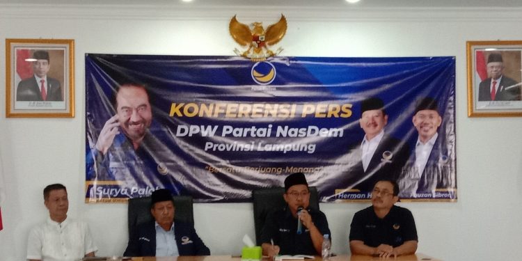Pelantikan Kepengurusan NasDem Lampung Juga Ajang Konsolidasi Menuju Pemilu 2024