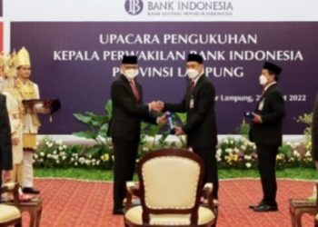 Budiyono Resmi Jabat Kepala Perwakilan BI Provinsi Lampung