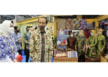 Wagub Chusnunia dan Ketua Dekranasda Ikuti Pembukaan Inacraft di Jakarta yang Dibuka oleh Presiden Joko Widodo