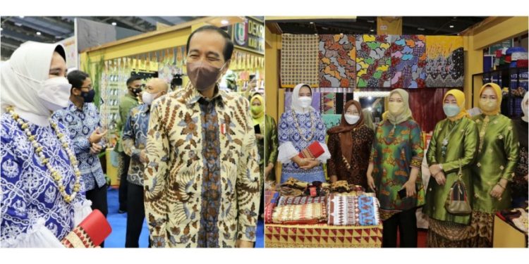 Wagub Chusnunia dan Ketua Dekranasda Ikuti Pembukaan Inacraft di Jakarta yang Dibuka oleh Presiden Joko Widodo