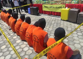 Amankan 114 kg Sabu, Jajaran Polres Lamsel Bekuk 11 Pengedar