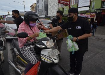 SMSI Bandar Lampung, Forwako dan ACT Berbagi Menu Berbuka Puasa