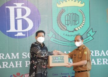 BI Lampung-BMPD Salurkan 1.000 Paket Sembako untuk Warga Bandar Lampung