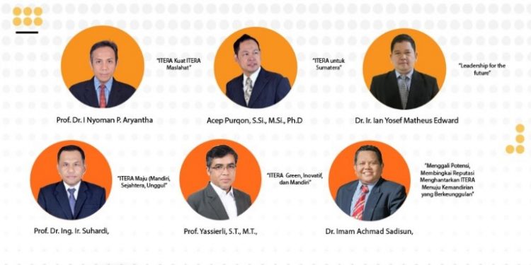 5 Dosen ITB Bakal Calon Rektor ITERA Paparkan Visi-Misi, Siap Jadikan ITERA Mandiri dan Leader di Sumatera