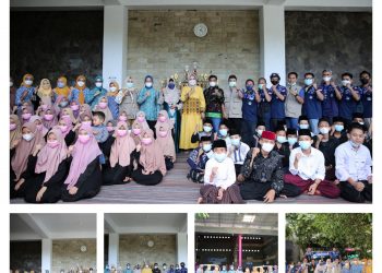 Riana Sari Arinal Bersama Pengurus Suzuki Katana Jimny Indonesia (SKin) Bagikan Nasi Kotak dan Takjil di Ponpes Darush Shofaa