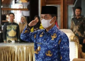 Bupati Lampung Utara Ikuti Upacara Harkitnas Secara Virtual