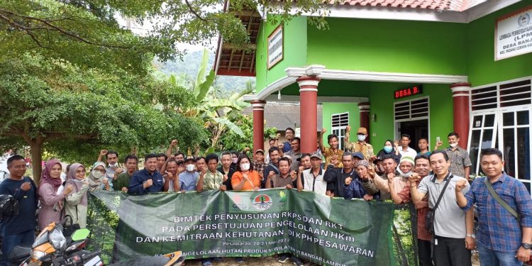 BPHP Bandar Lampung Gelar Bimtek Penyusunan Rencana Pengelolaan Hutan bagi Gapoktan Pesawaran