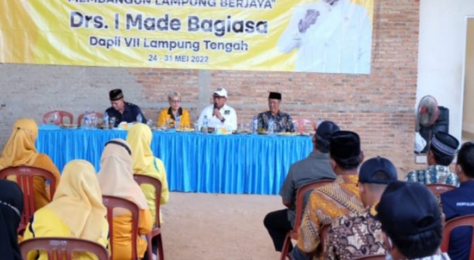 Anggota DPRD Lampung I Made Bagiasa Jaring Aspirasi Warga Lampung Tengah