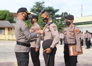 14 Siswa SPN Polda Lampung Latihan Kerja di Polres Pringsewu