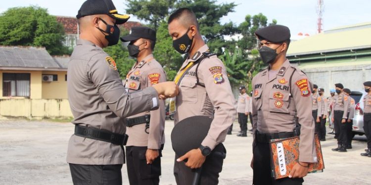 14 Siswa SPN Polda Lampung Latihan Kerja di Polres Pringsewu