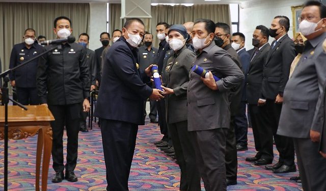 Gubernur Arinal Lantik 3 Pejabat Pimpinan Tinggi Pratama, 25 Administrator dan 37 Pejabat Pengawas