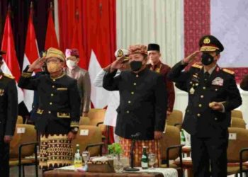 Gubernur Arinal Bersama Jajaran Forkopimda Ikuti Upacara Peringatan Hari Lahir Pancasila