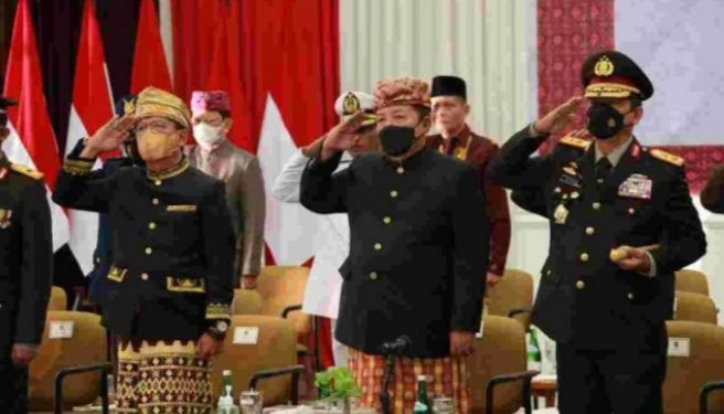 Gubernur Arinal Bersama Jajaran Forkopimda Ikuti Upacara Peringatan Hari Lahir Pancasila