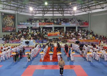Bupati Lampung Utara Budi Utomo Buka Kejuaraan Karate Se-Sumbagsel
