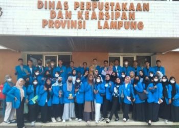 43 Mahasiswa PBSI UMPRI Praktik Mata Kuliah di Dinas Perpustakaan Lampung