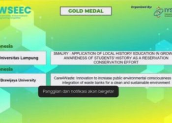 Mahasiswa Unila Dulang Medali Emas WSEEC