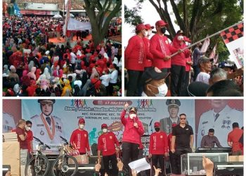 Ribuan Masyarakat Meriahkan Jalan Sehat HUT Ke-340 Kota Bandar Lampung