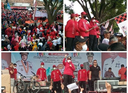 Ribuan Masyarakat Meriahkan Jalan Sehat HUT Ke-340 Kota Bandar Lampung