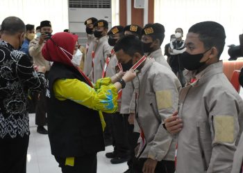 Walikota Eva Dwiana Melepas Peserta Jambore Nasional XI Tahun 2022