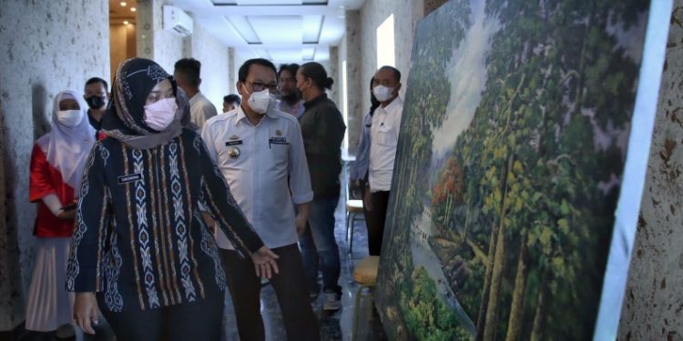 Wagub Chusnunia Buka Pekan Seni Rupa Aidia Lampung