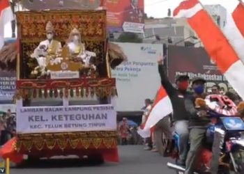 Pawai Budaya dan Parade Mobil Hias Meriahkan Puncak HUT Kota Bandar Lampung
