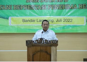 Gubernur Arinal Djunaidi Buka  Kegiatan Sosialisasi dan Bimtek e-KPB ( Kartu Petani Berjaya ) di Unila